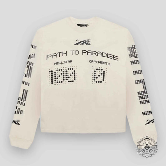Hellstar Scoreboard L/S Shirt in White