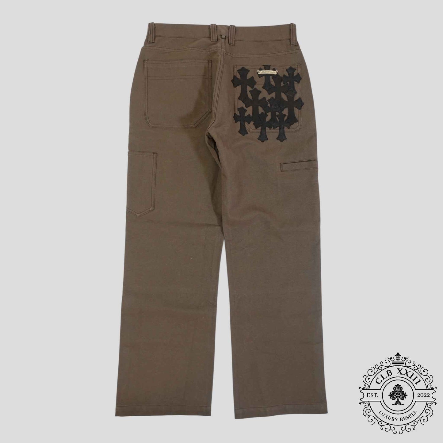 Chrome Hearts Double Knee Carpenter Pants in Brown