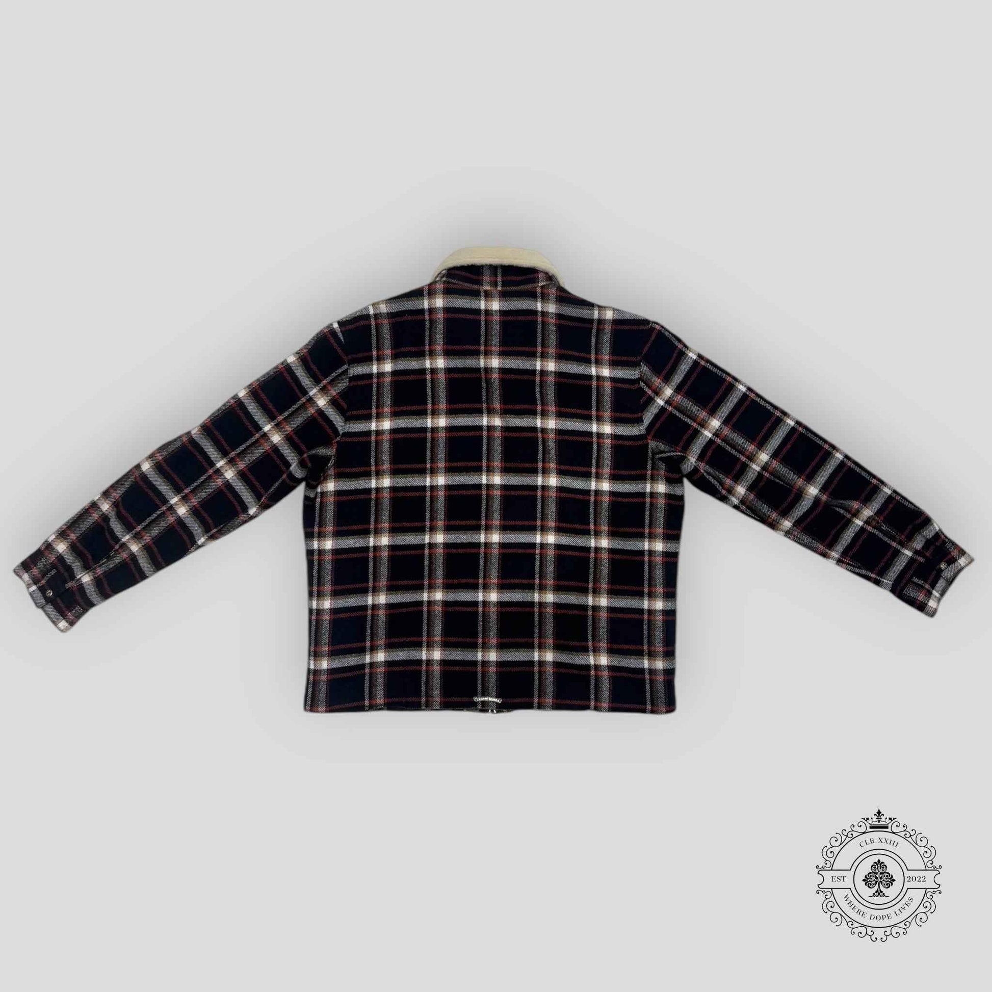 Chrome Hearts Shearling Collar Zip-up Jacket