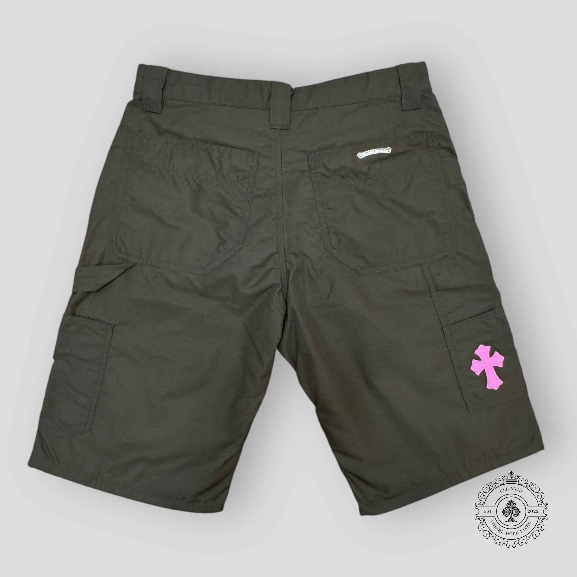 Chrome Hearts Double Knee Nylon Carpenter Short in Brown