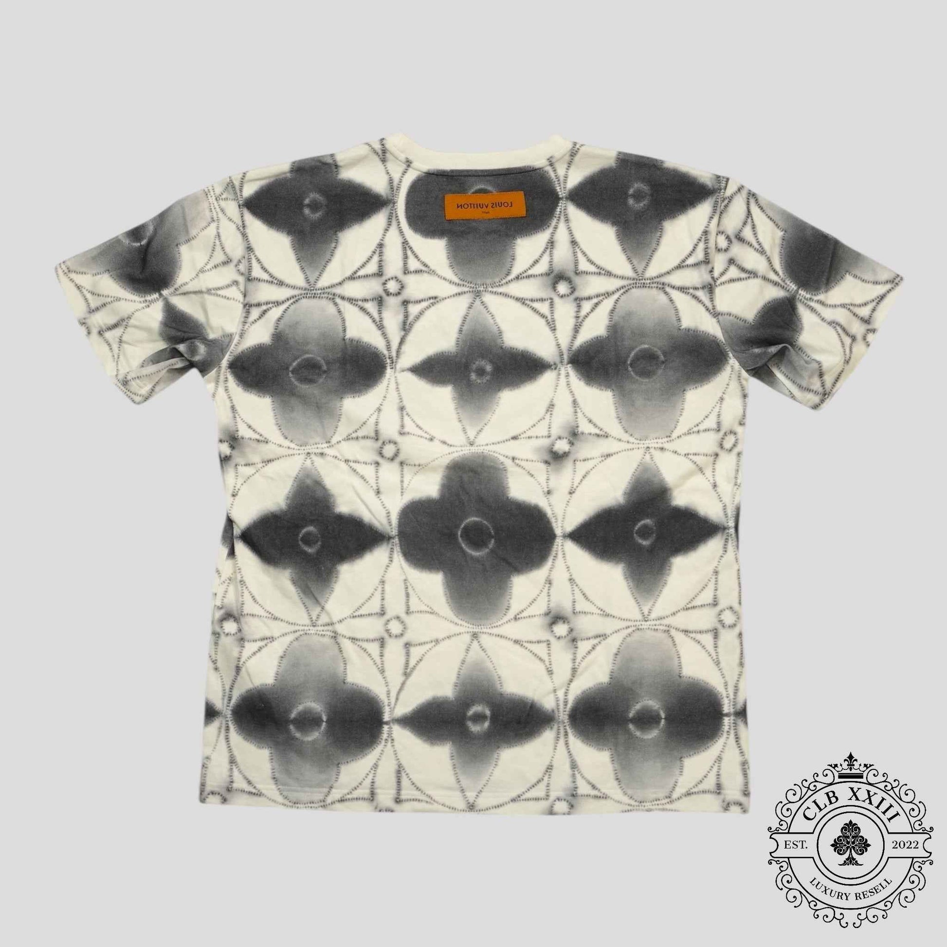 Louis Vuitton Printed Shibori Tie-Dye Tee in White
