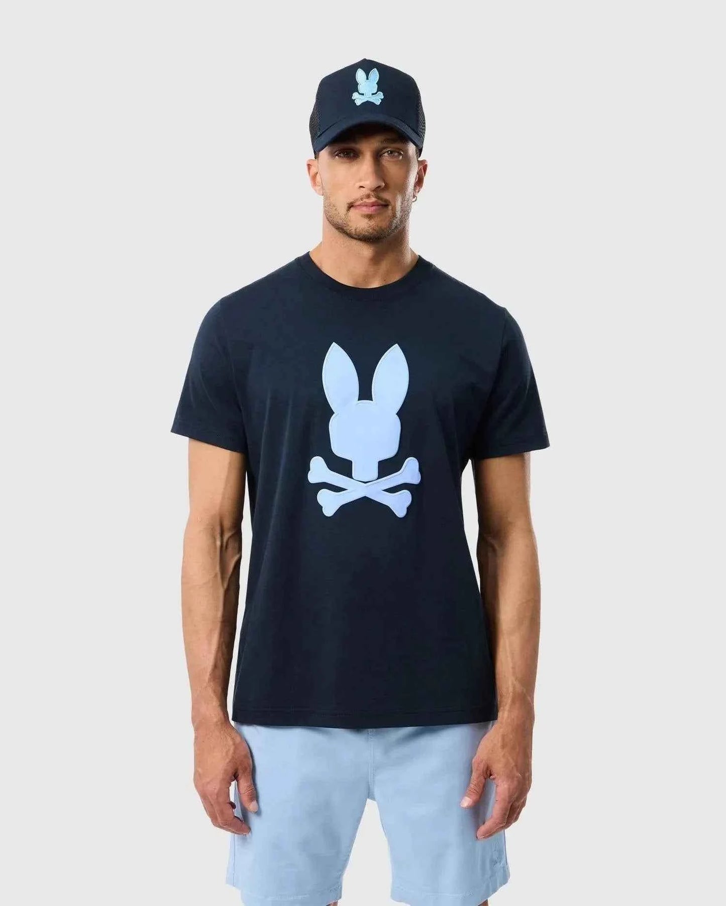 Psycho Bunny Houston Graphic Tee - Navy