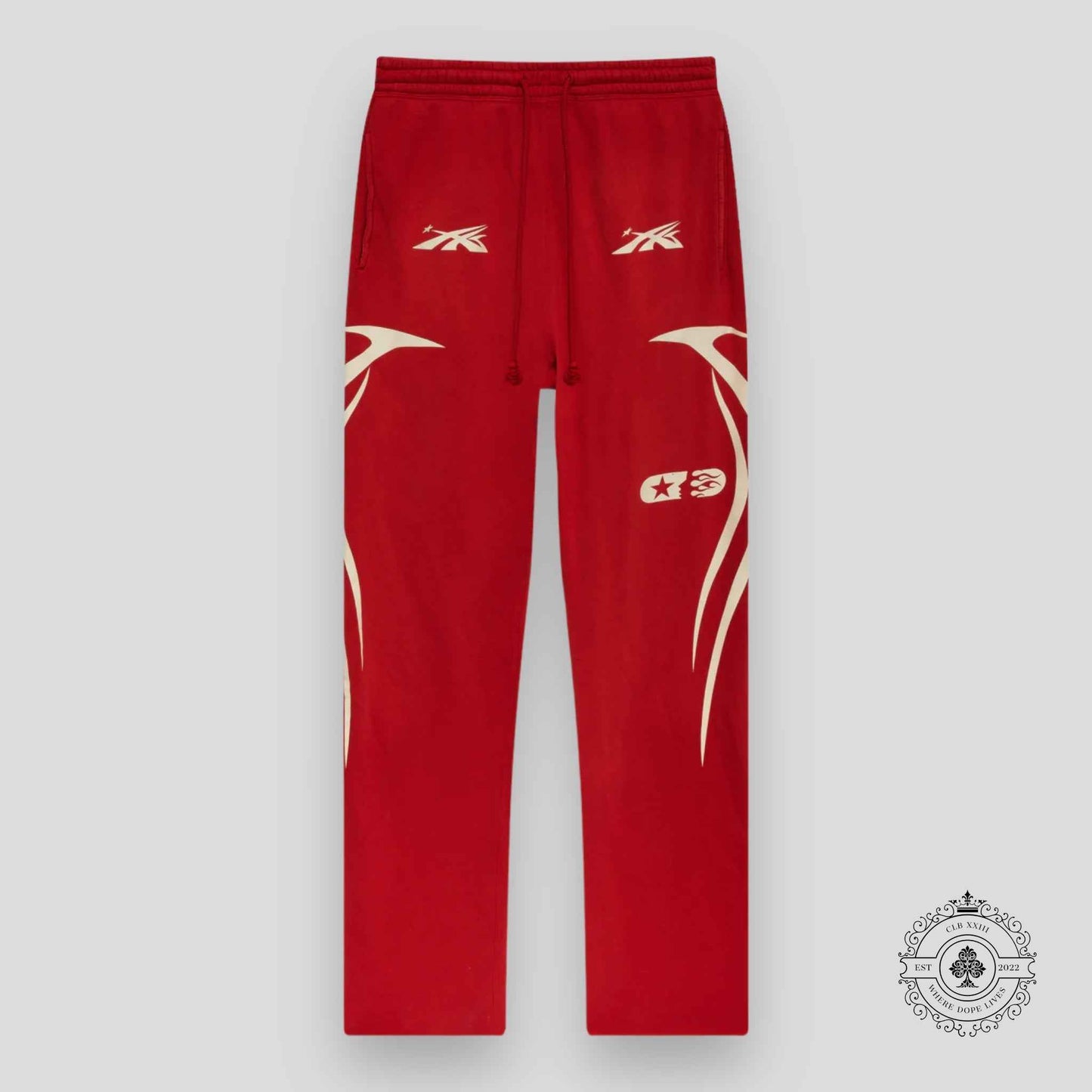 Hellstar Sports Sweatpants in Red