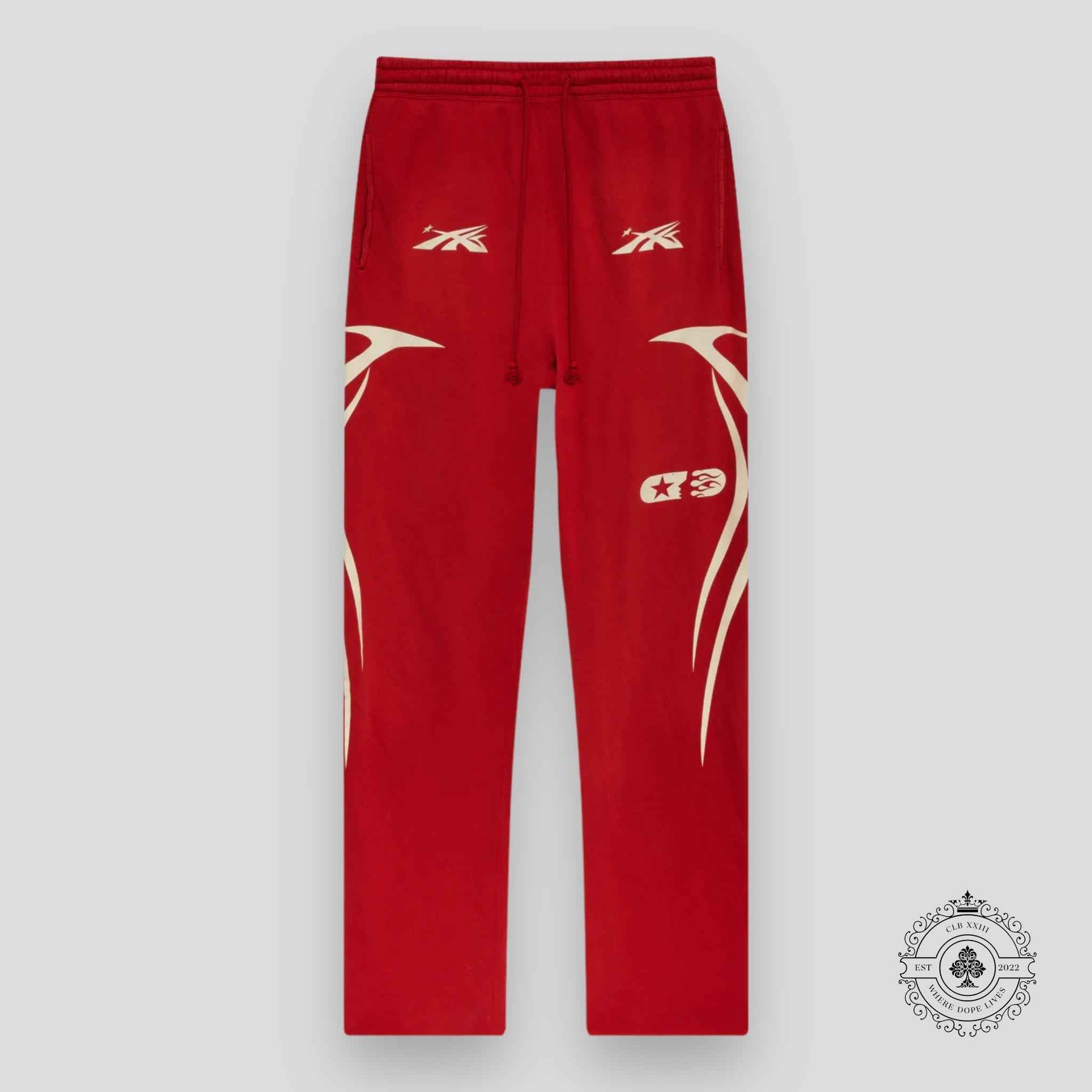 Hellstar Sports Sweatpants in Red