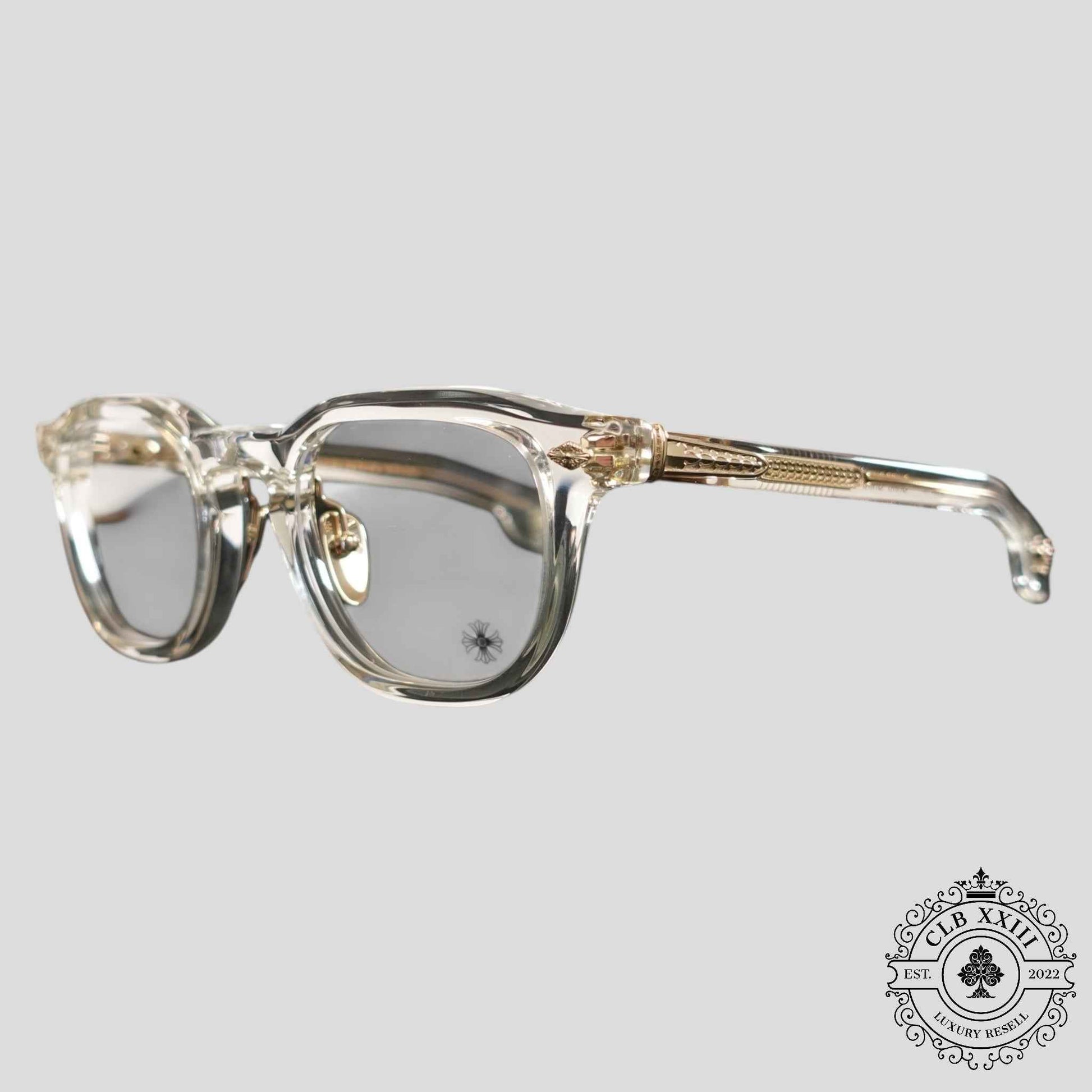 Chrome Hearts Chirp Chirp Glasses in Clear/Gold