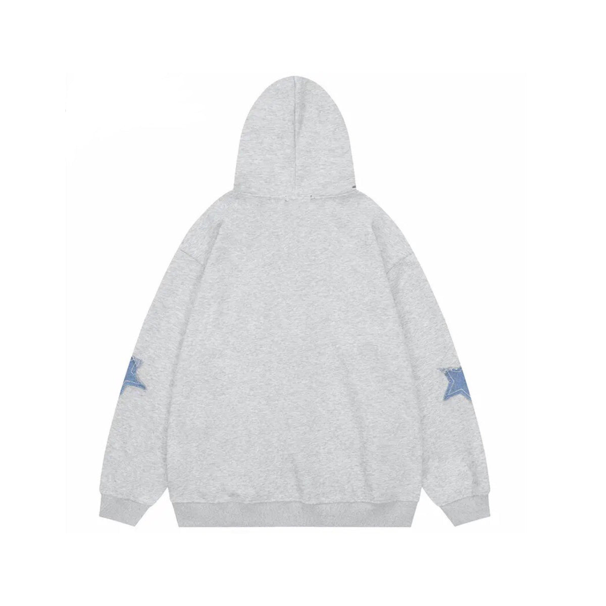 Star Patches Zip Up Hoodie