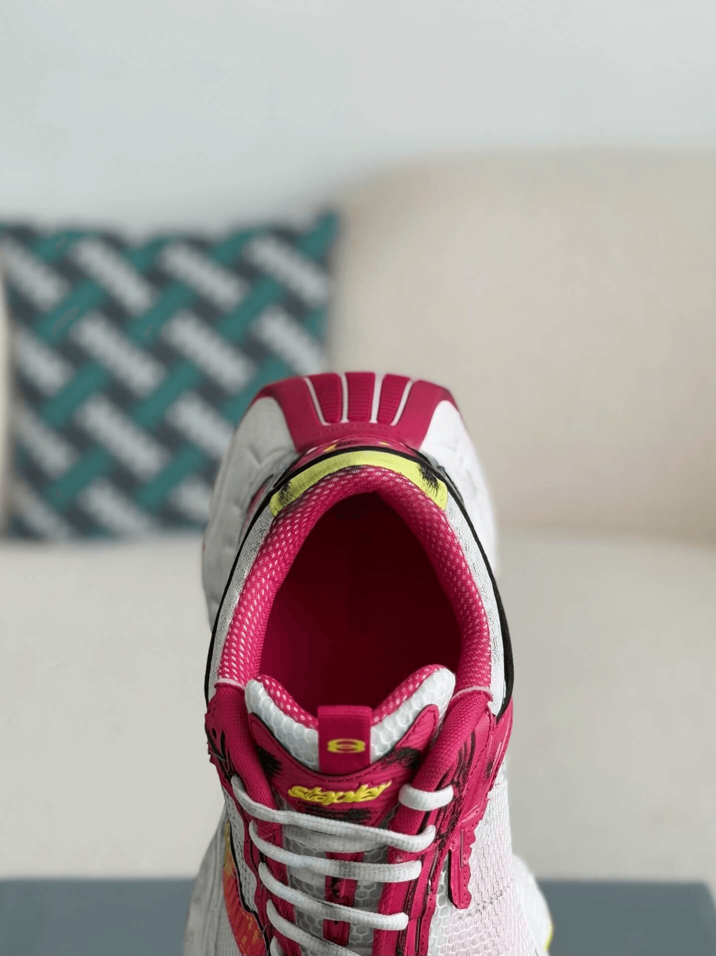 Balenciaga 10XL Sneaker – White, Pink & Yellow CUSTOM