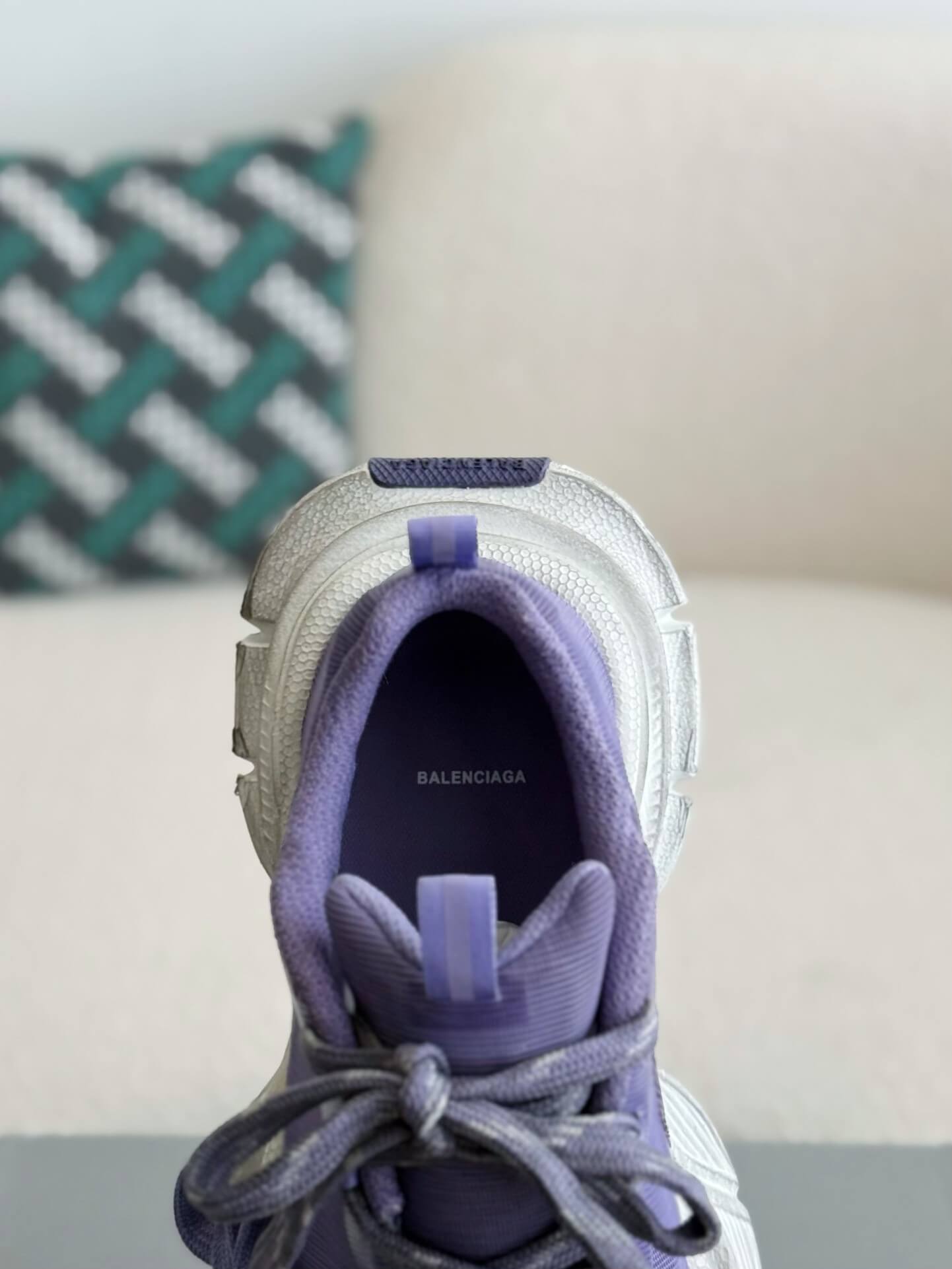Balenciaga 3XL Sneaker – Purple & White CUSTOM