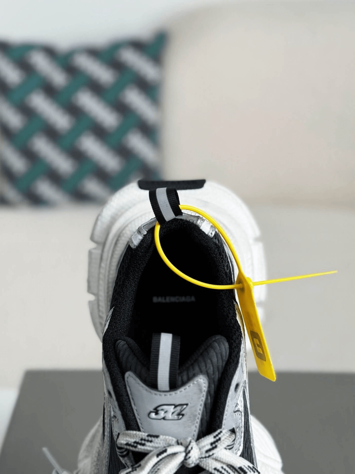 Balenciaga 3XL Sneaker – Silver, Black & White CUSTOM