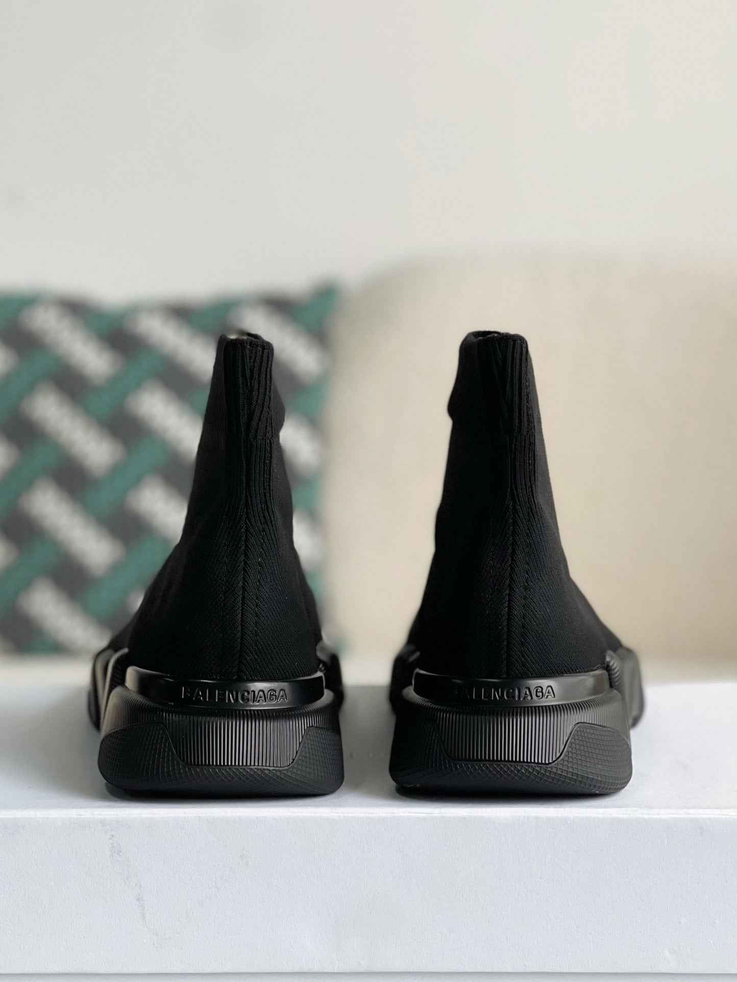 Balenciaga Speed 2.0 Recycled Knit Sneaker in Black