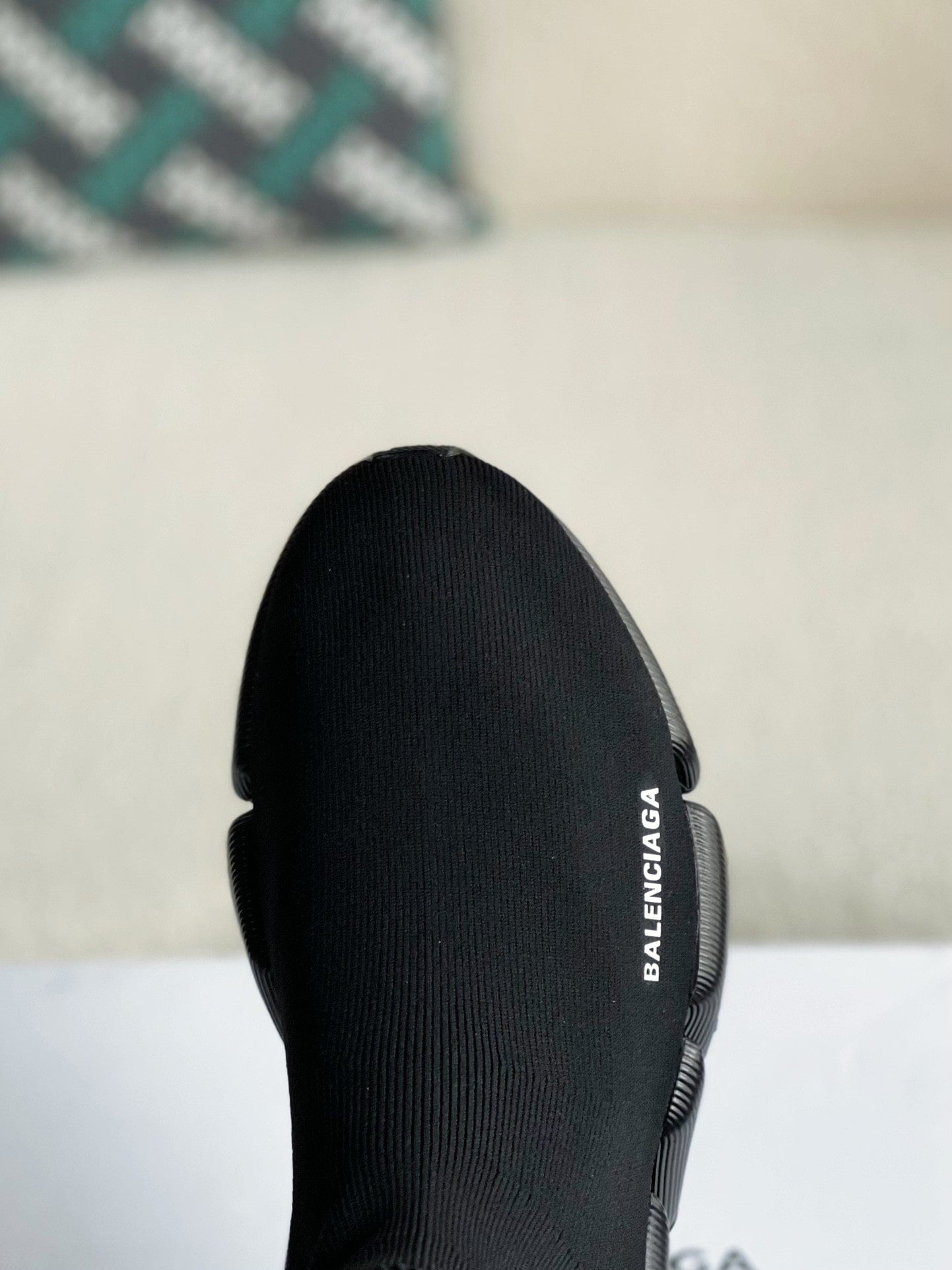 Balenciaga Speed 2.0 Recycled Knit Sneaker in Black CUSTOM