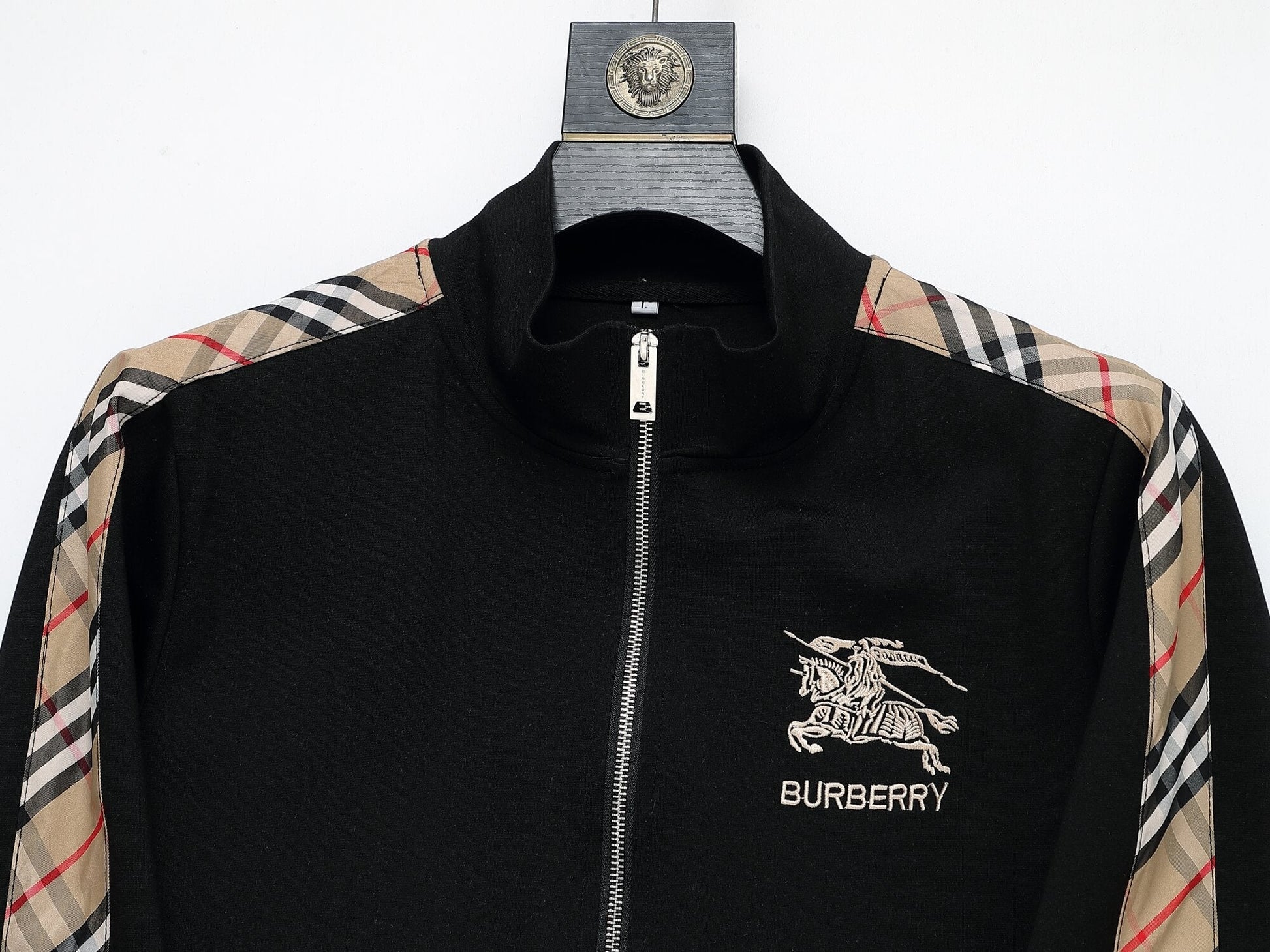 Burberry Vintage Check Tape EKD Technical Tracksuit Black CUSTOM