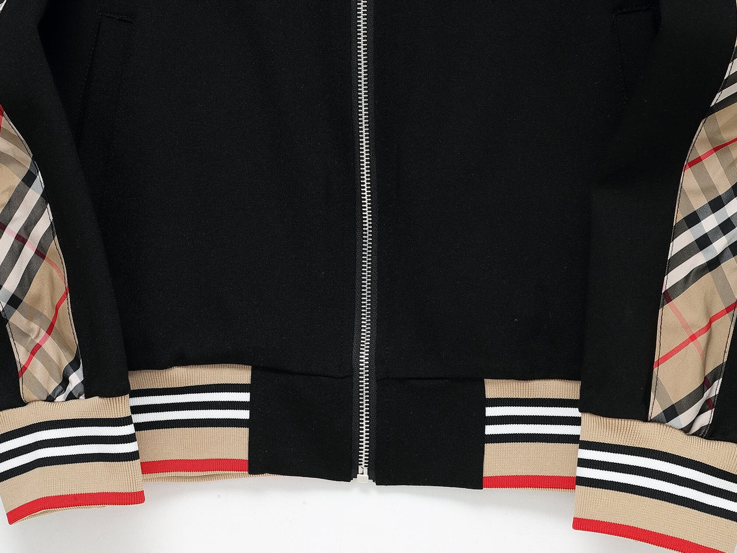 Burberry Vintage Check Tape EKD Technical Tracksuit Black CUSTOM