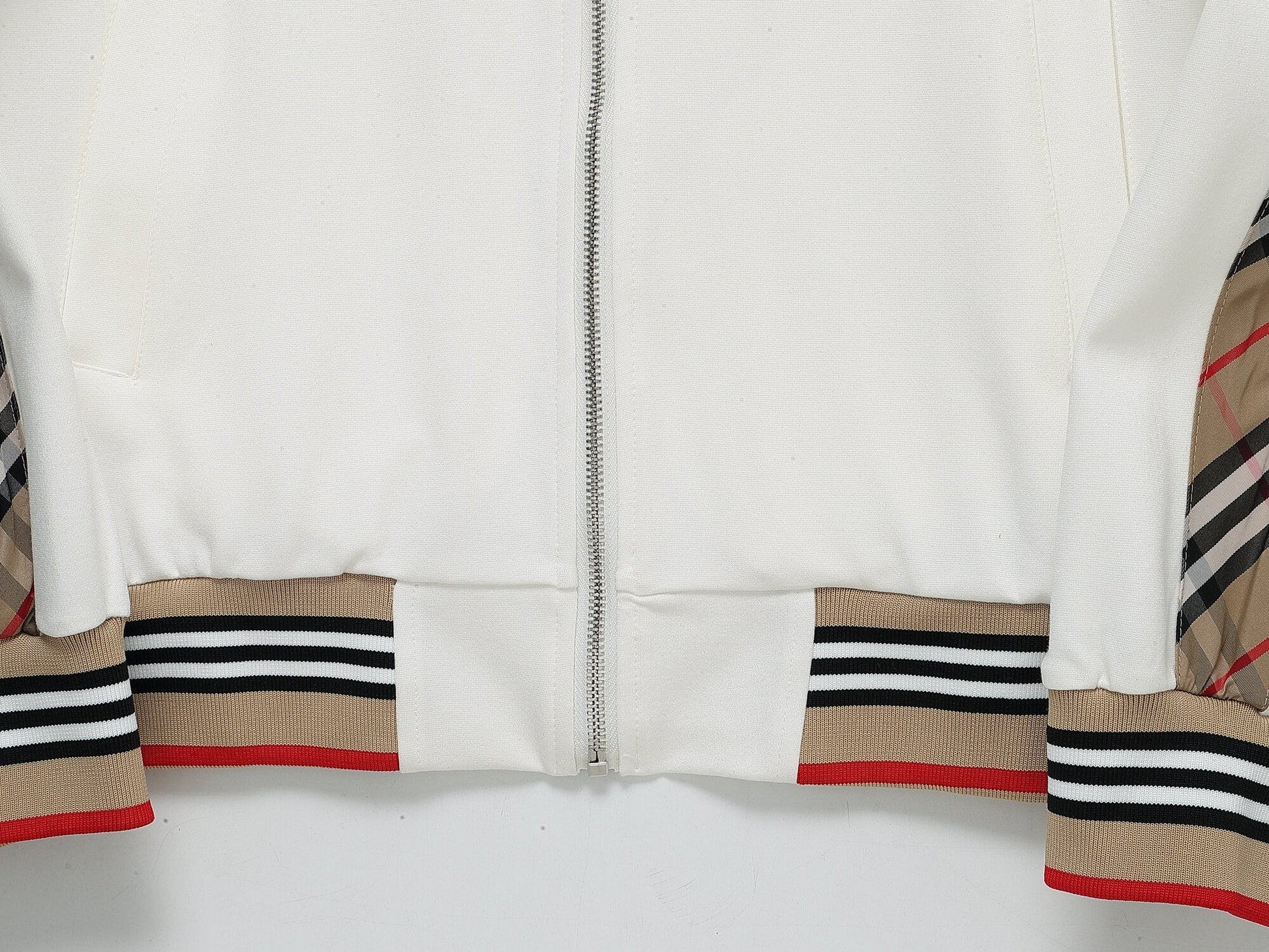 Burberry Vintage Check Tape EKD Technical Tracksuit White CUSTOM