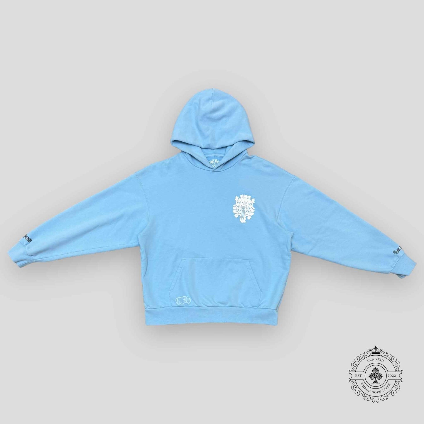 Chrome Hearts Miami Art Basel Exclusive Hoodie in Blue