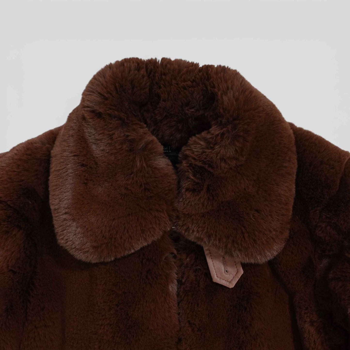 Amiri Cropped Faux Fur Zip Up