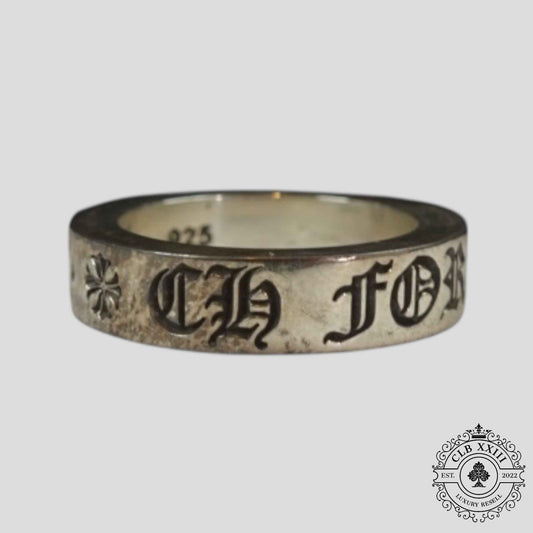 Chrome Hearts CH Forever Ring in Silver