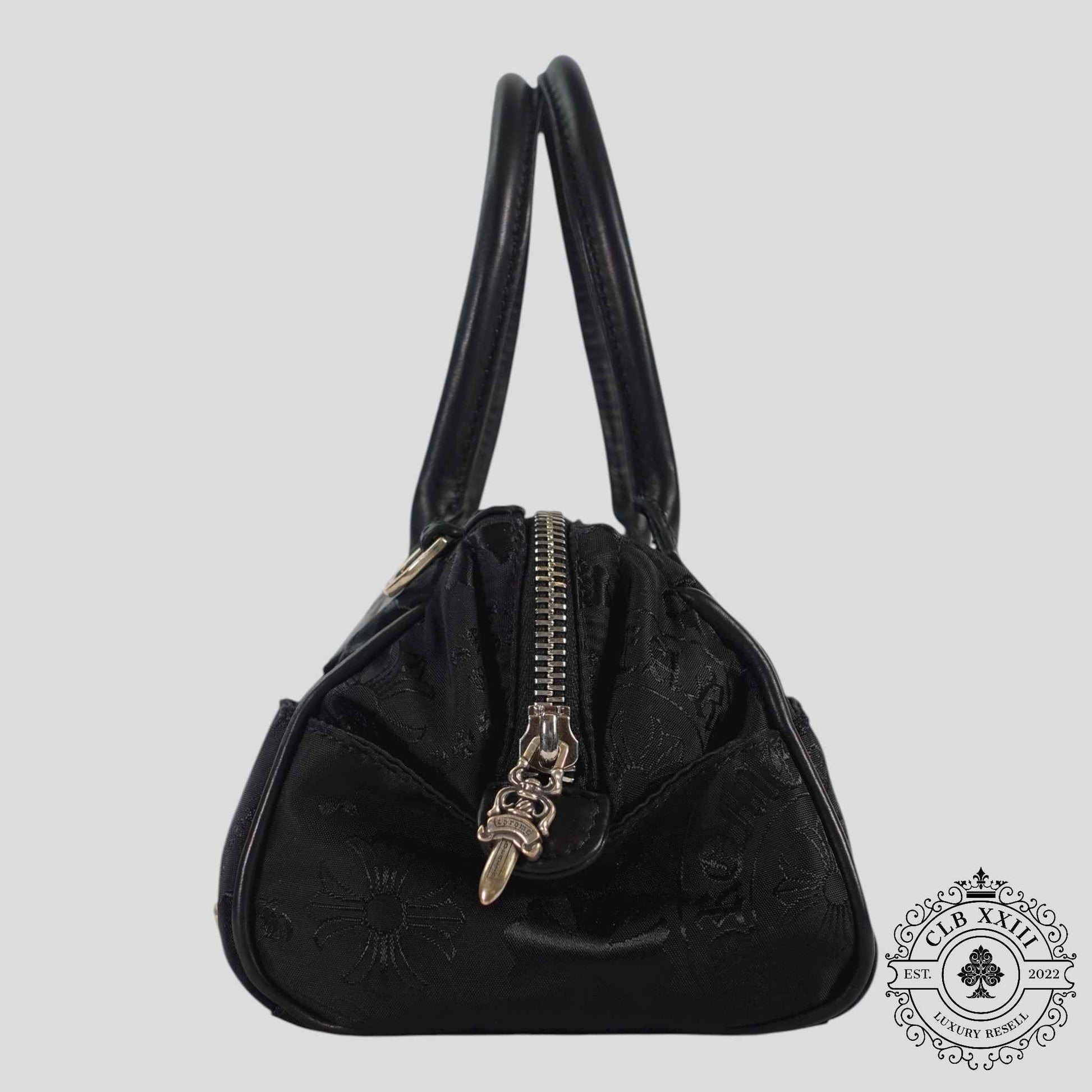 Chrome Hearts Multi Motif Nylon Mini Handbag in Black