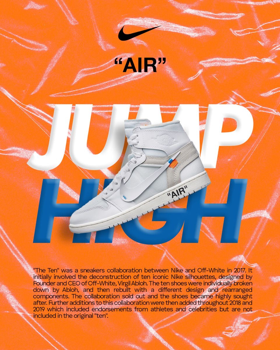 Air Jordan 1 OFF-White Virgil Abloh Sneakers