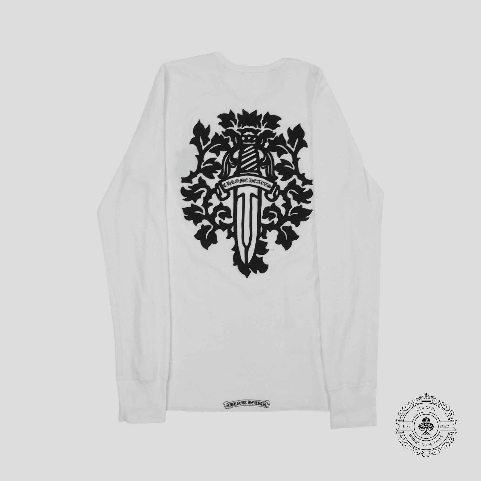 Chrome Hearts Dagger Thermal Long Sleeve in White