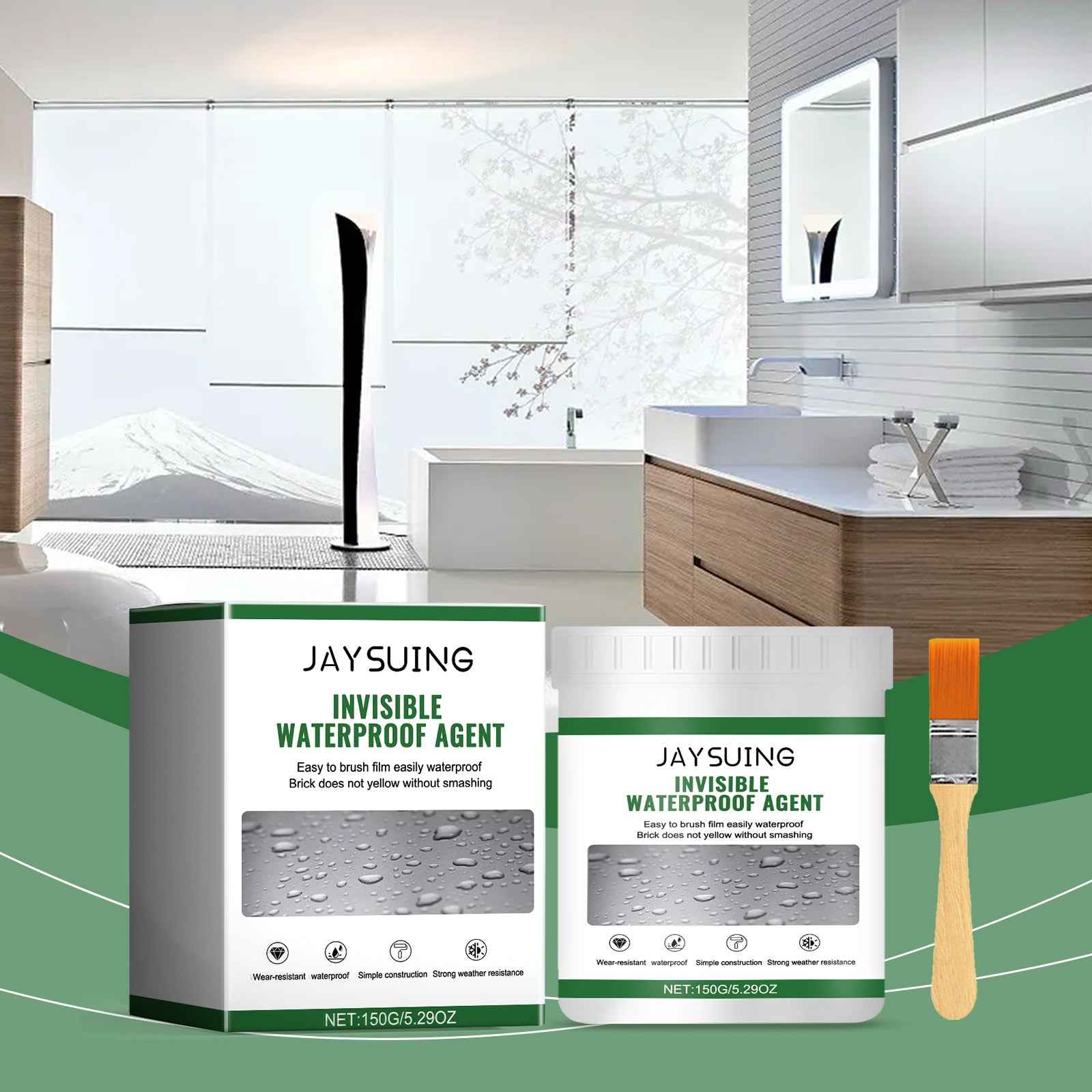 Jaysuing Transparent Waterproof And Leak Proof Agent, Waterproof Invisible Wear Resistant Sealing Glue Construction Site Household Leak Proof Agent