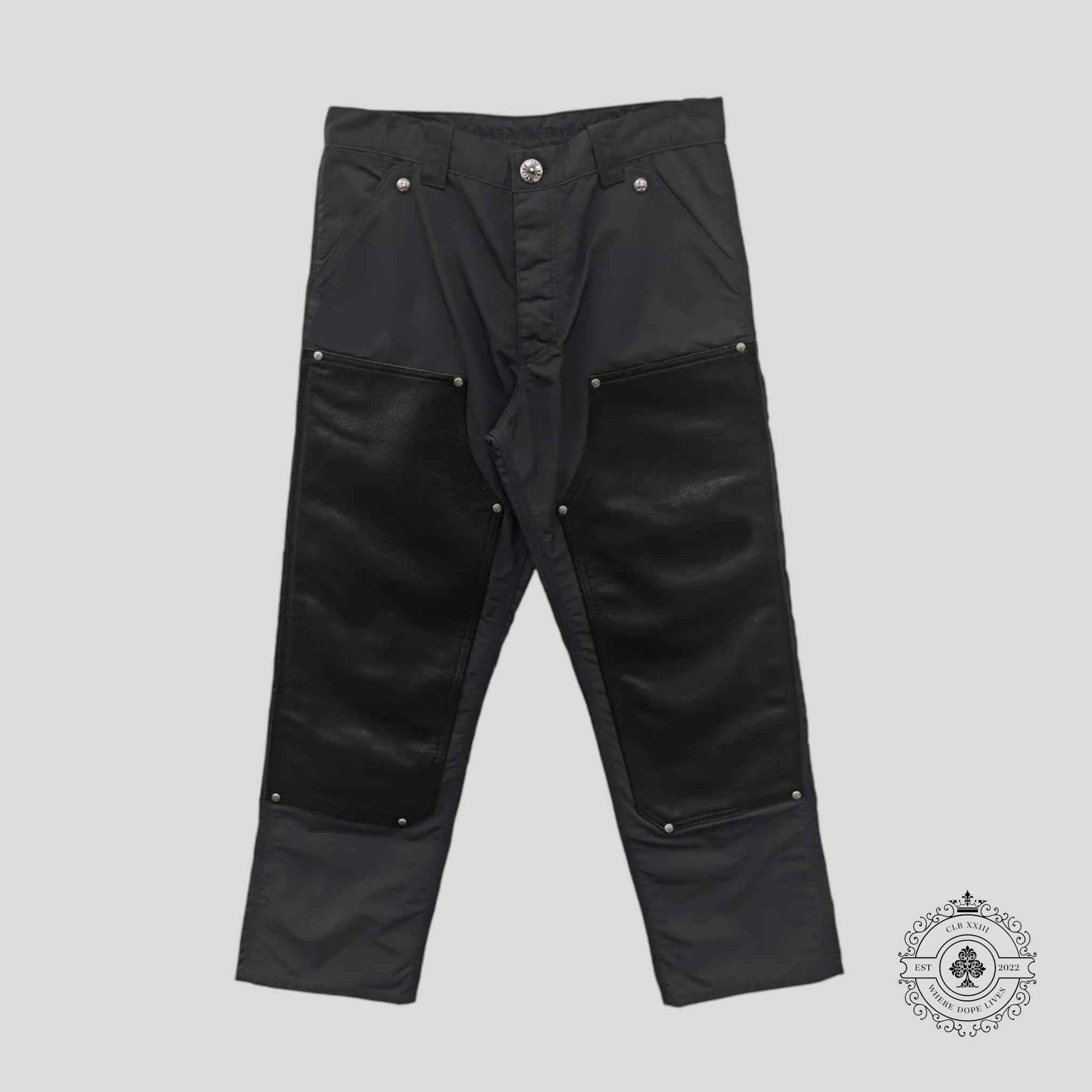 Chrome Hearts Nylon Double Knee Carpenter Pants in Black