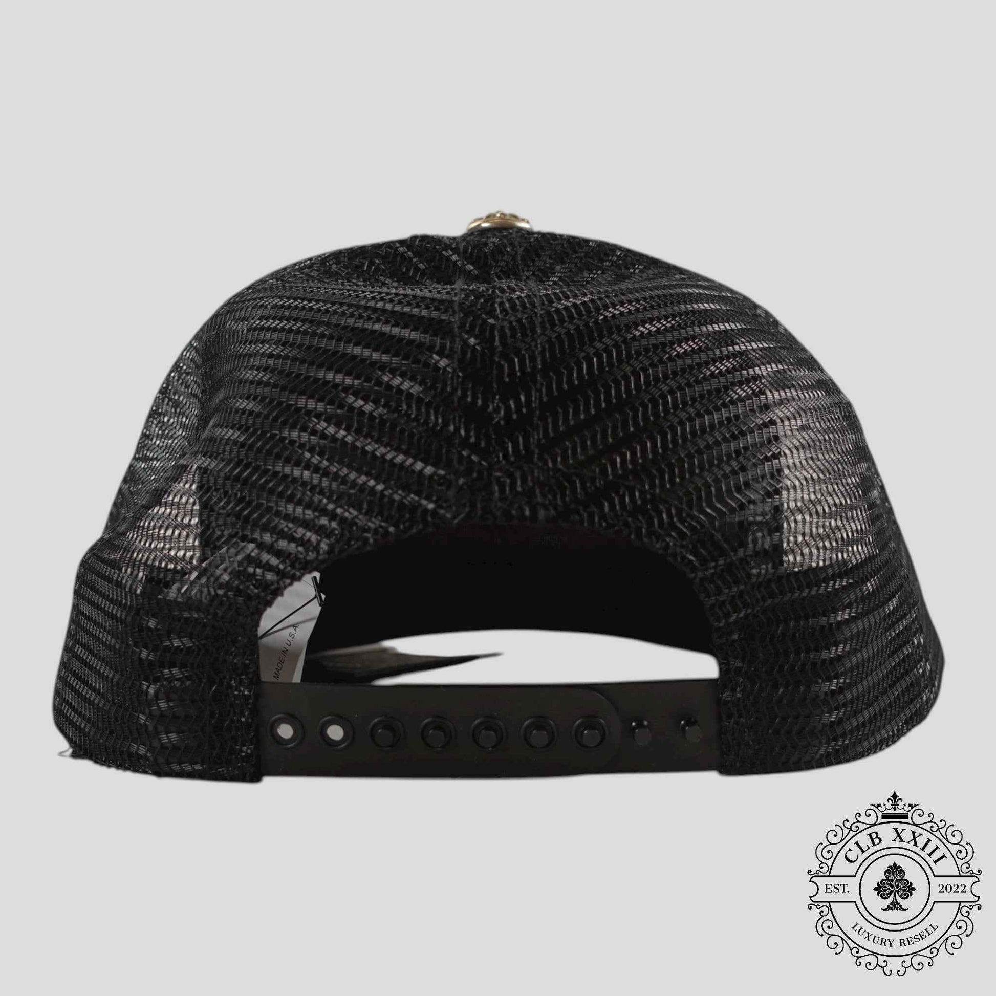 Chrome Hearts Miami Exclusive CH Patch Trucker Hat in Black