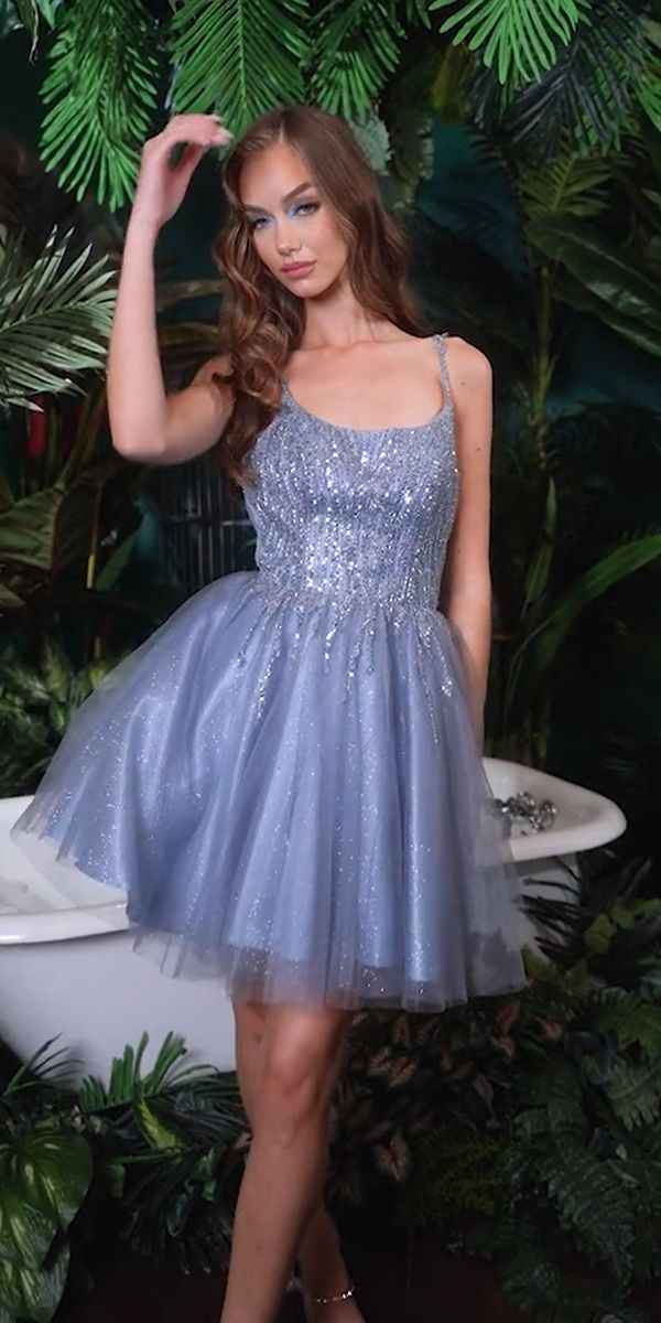Cinderella Divine CD0212 Layered Tulle A-Line Short Dress