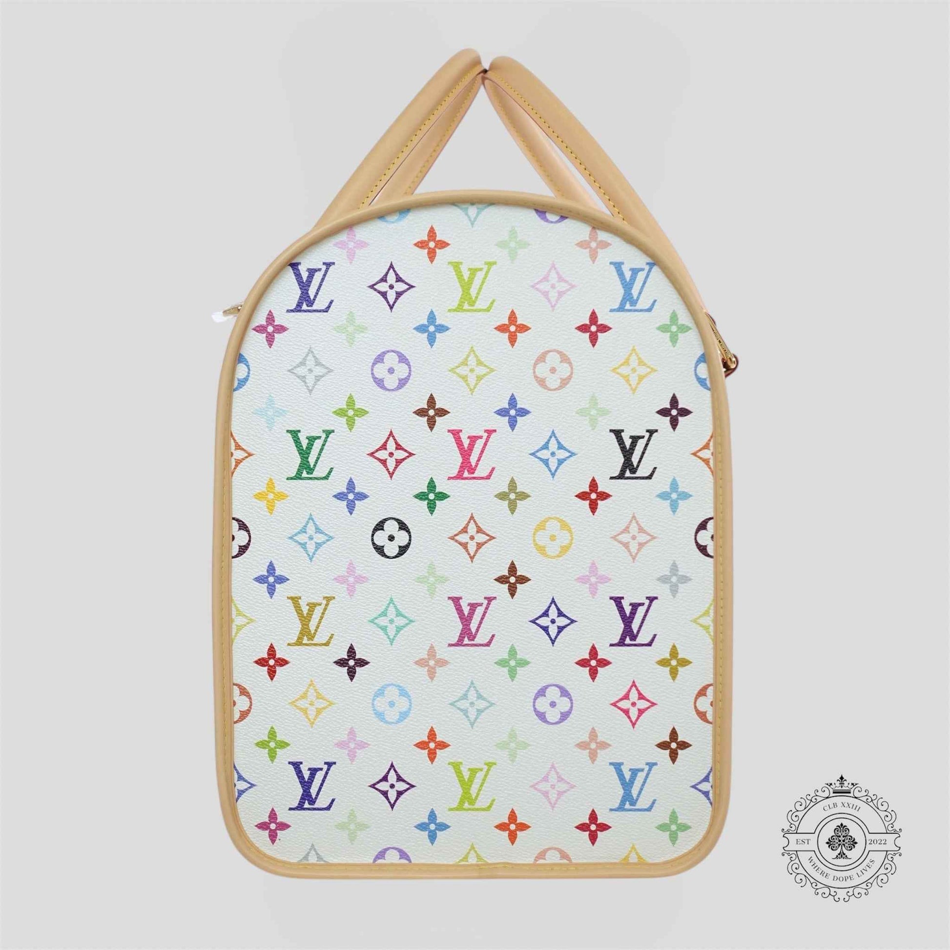 Louis Vuitton x Takashi Murakami Dog Bag in White