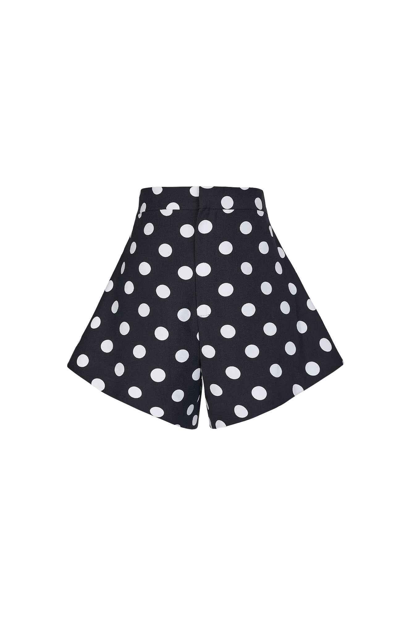 CHAGUARAMO SHORT IN BLACK POLKA DOTS