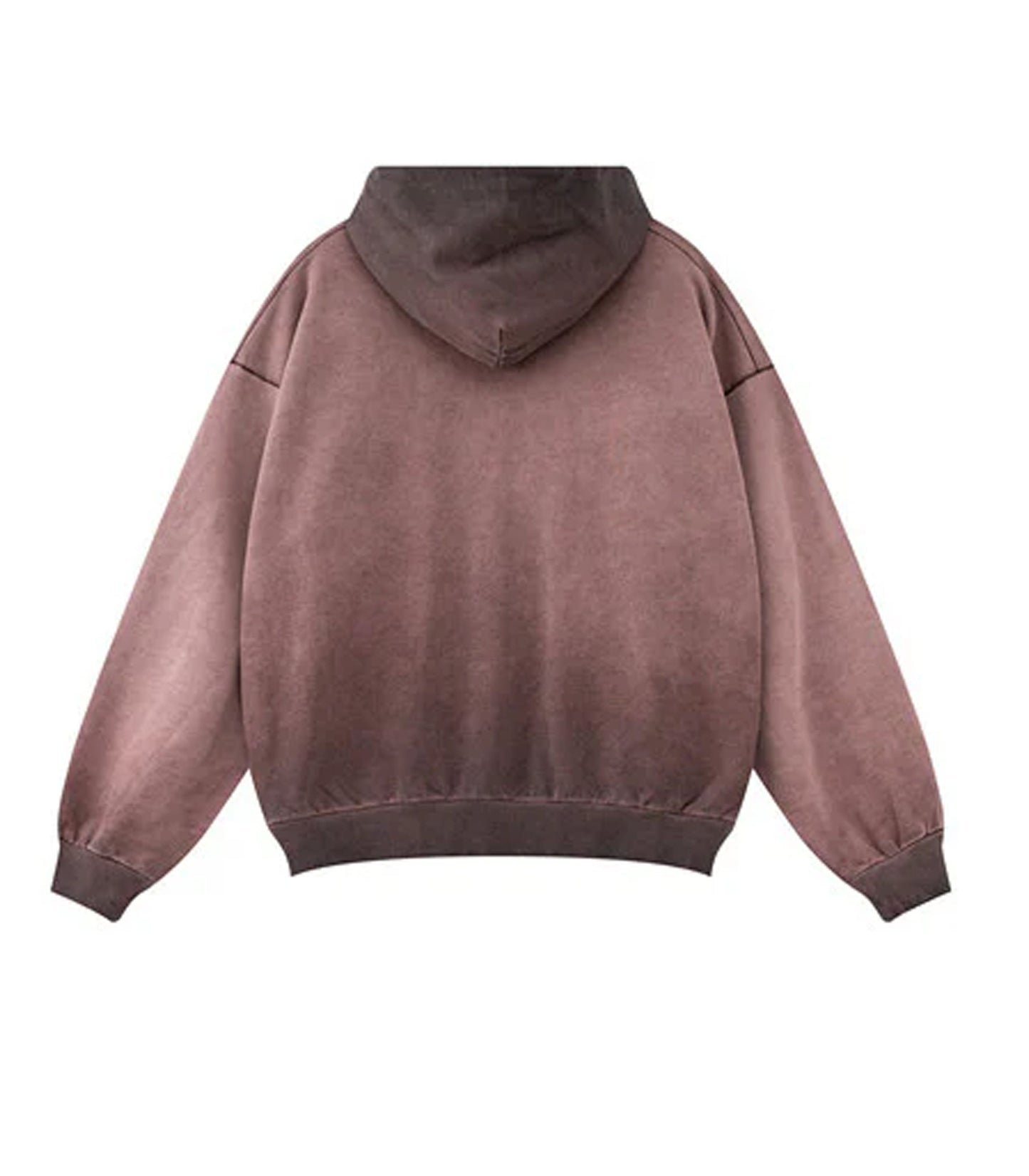 BROWN SUNFADE HOODIE - JUSTLUXURY