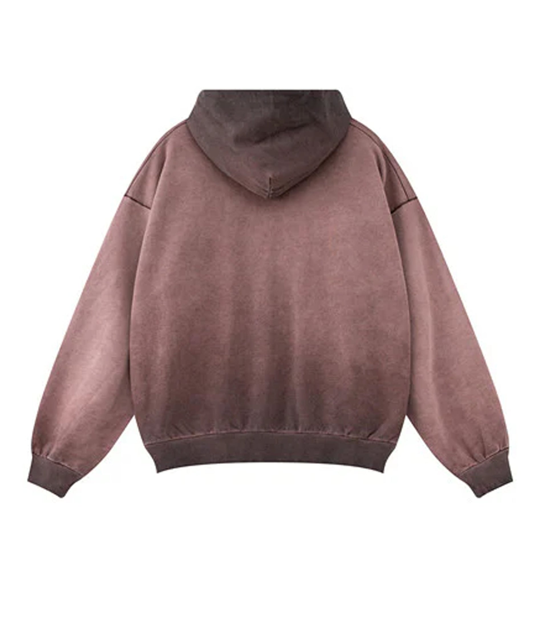 BROWN SUNFADE HOODIE - JUSTLUXURY