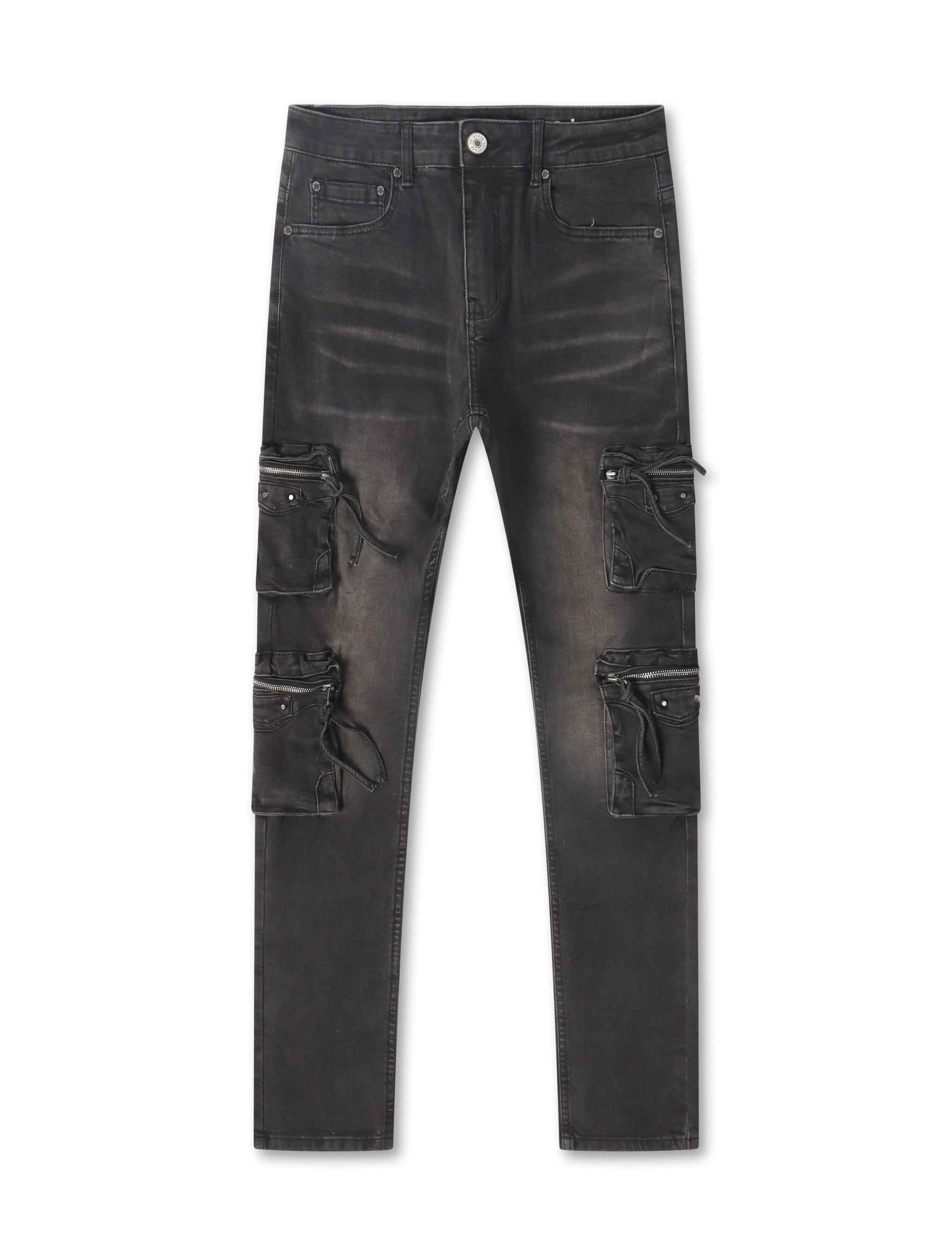 Serenede Poppy Cargo Skinny Jeans - Black