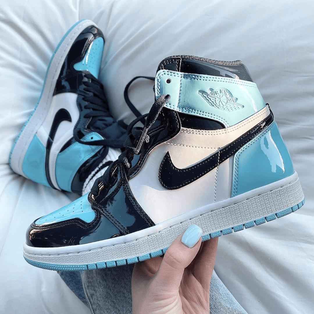 Custom Air Jordan 1 Blue Chill Sneakers SneakerNational