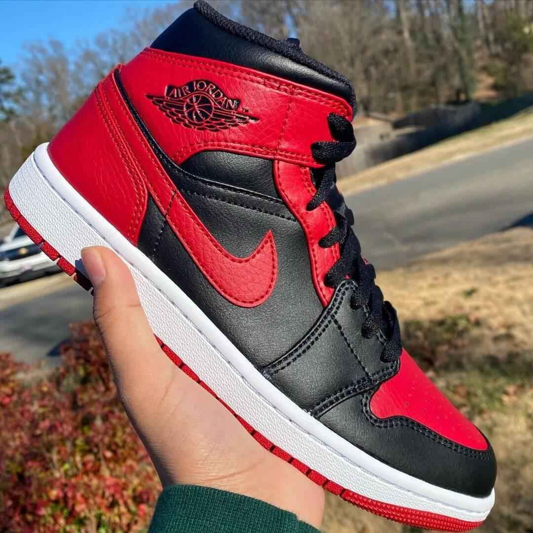 Custom Air Jordan 1 Bred Banned Sneakers SneakerNational