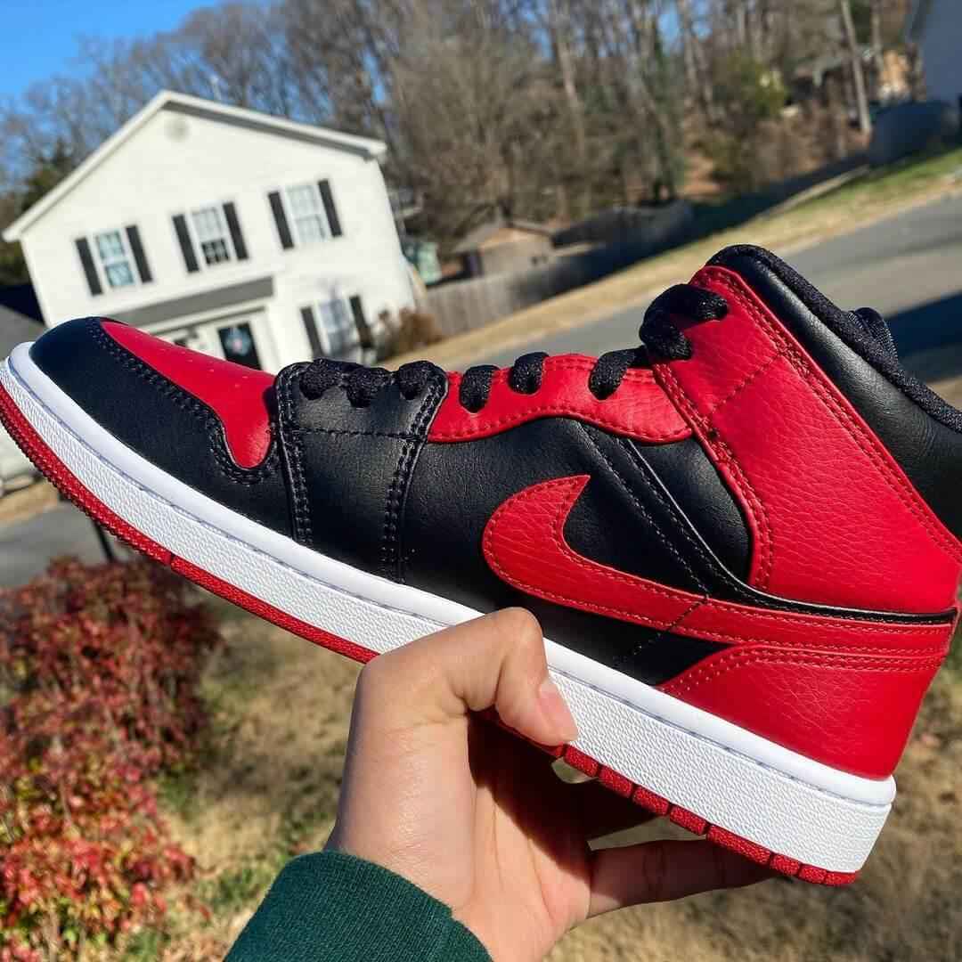 Custom Air Jordan 1 Bred Banned Sneakers SneakerNational