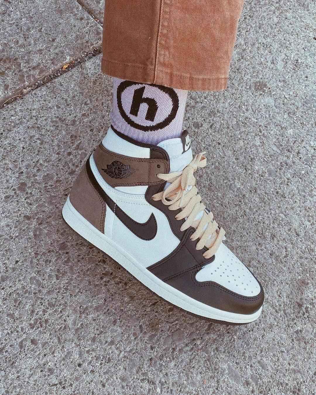 Custom Air Jordan 1 Dark Mocha Sneakers SneakerNational