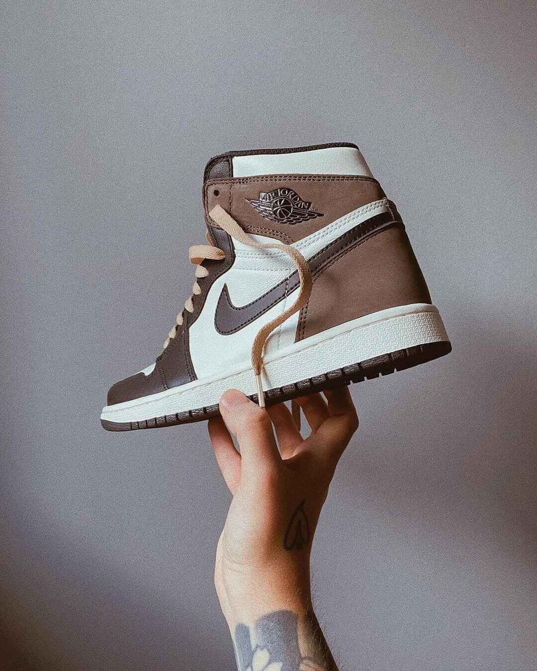 Custom Air Jordan 1 Dark Mocha Sneakers SneakerNational