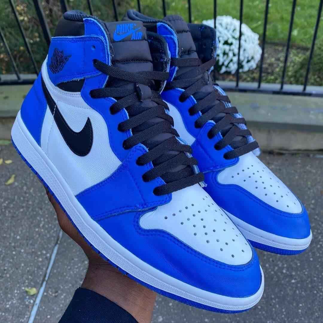 Custom Air Jordan 1 Game Royal Sneakers SneakerNational