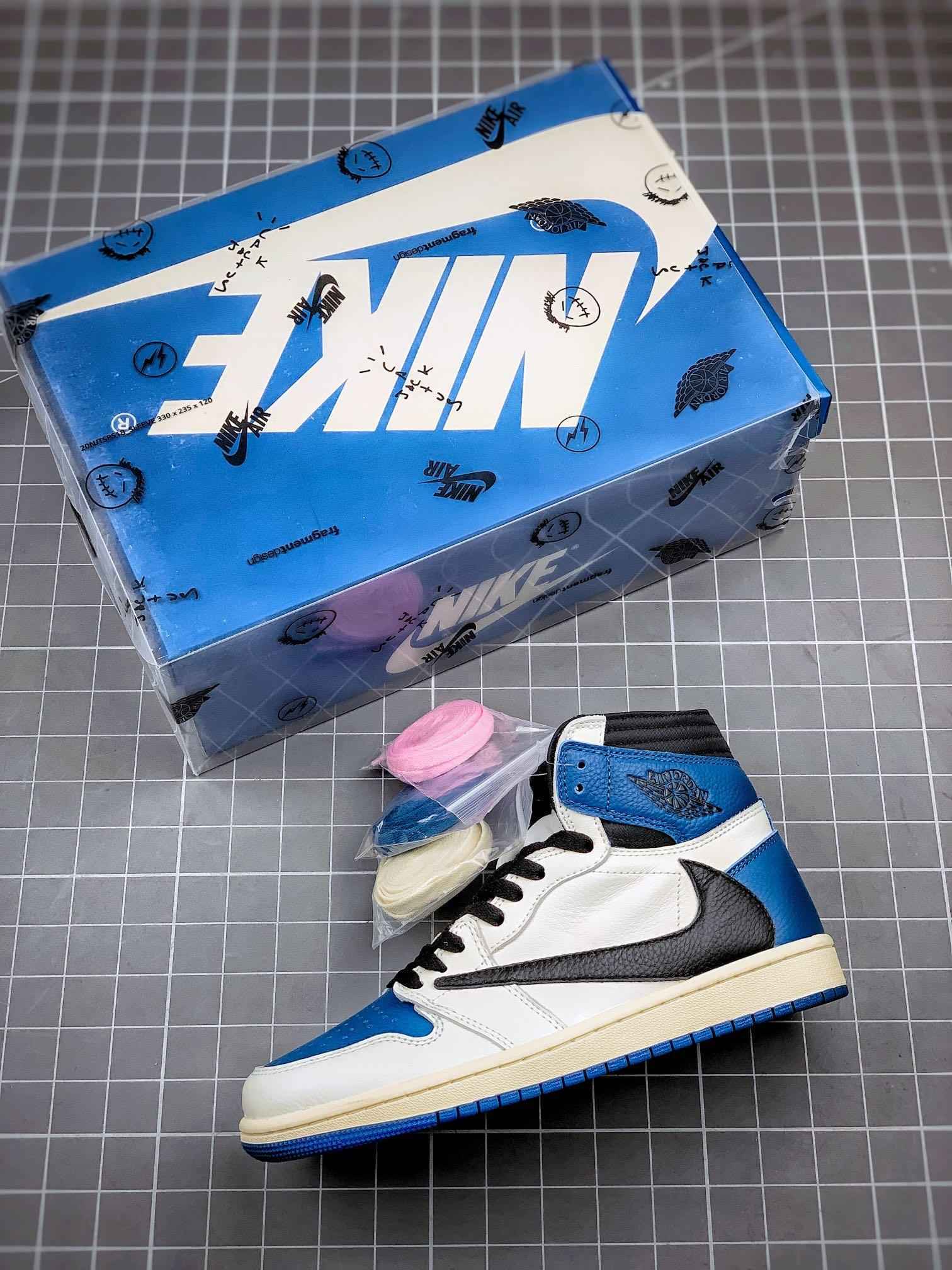 Custom Air Jordan 1 High OG SP Fragment x Travis Scott DH3227-105 - Exclusive Air Jordan 1 High OG Fragment SneakerNational