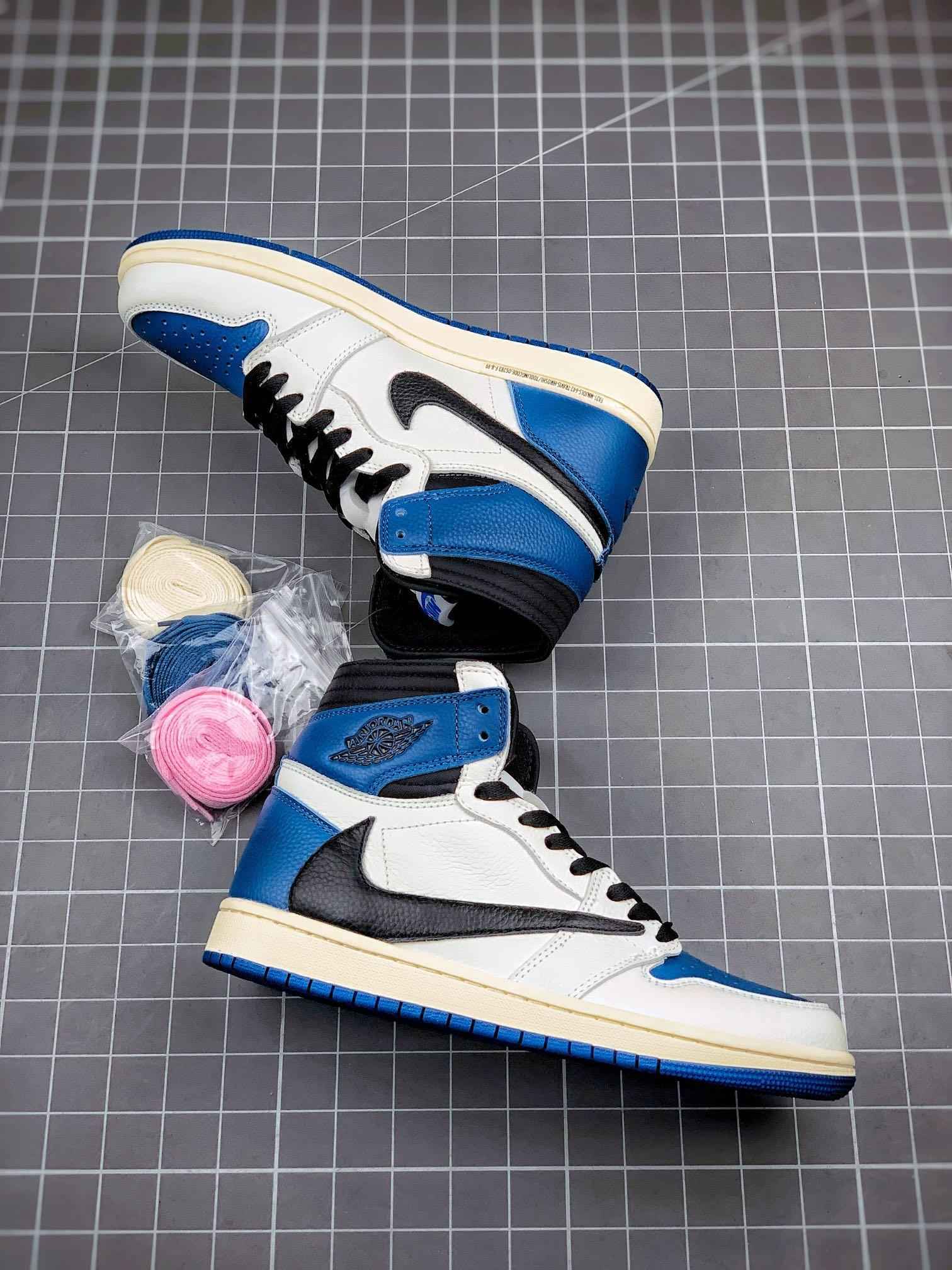 Custom Air Jordan 1 High OG SP Fragment x Travis Scott DH3227-105 - Exclusive Air Jordan 1 High OG Fragment SneakerNational