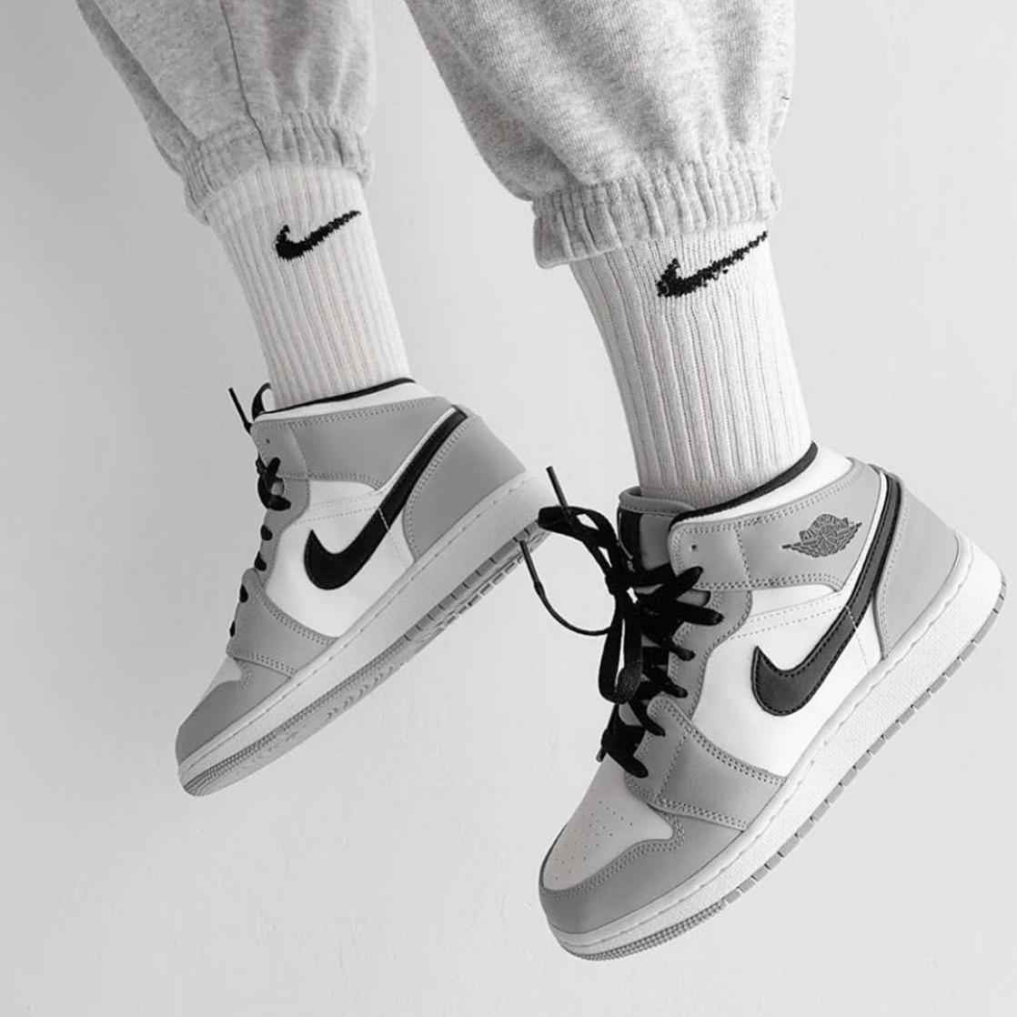 Custom Air Jordan 1 Light Grey Sneakers SneakerNational