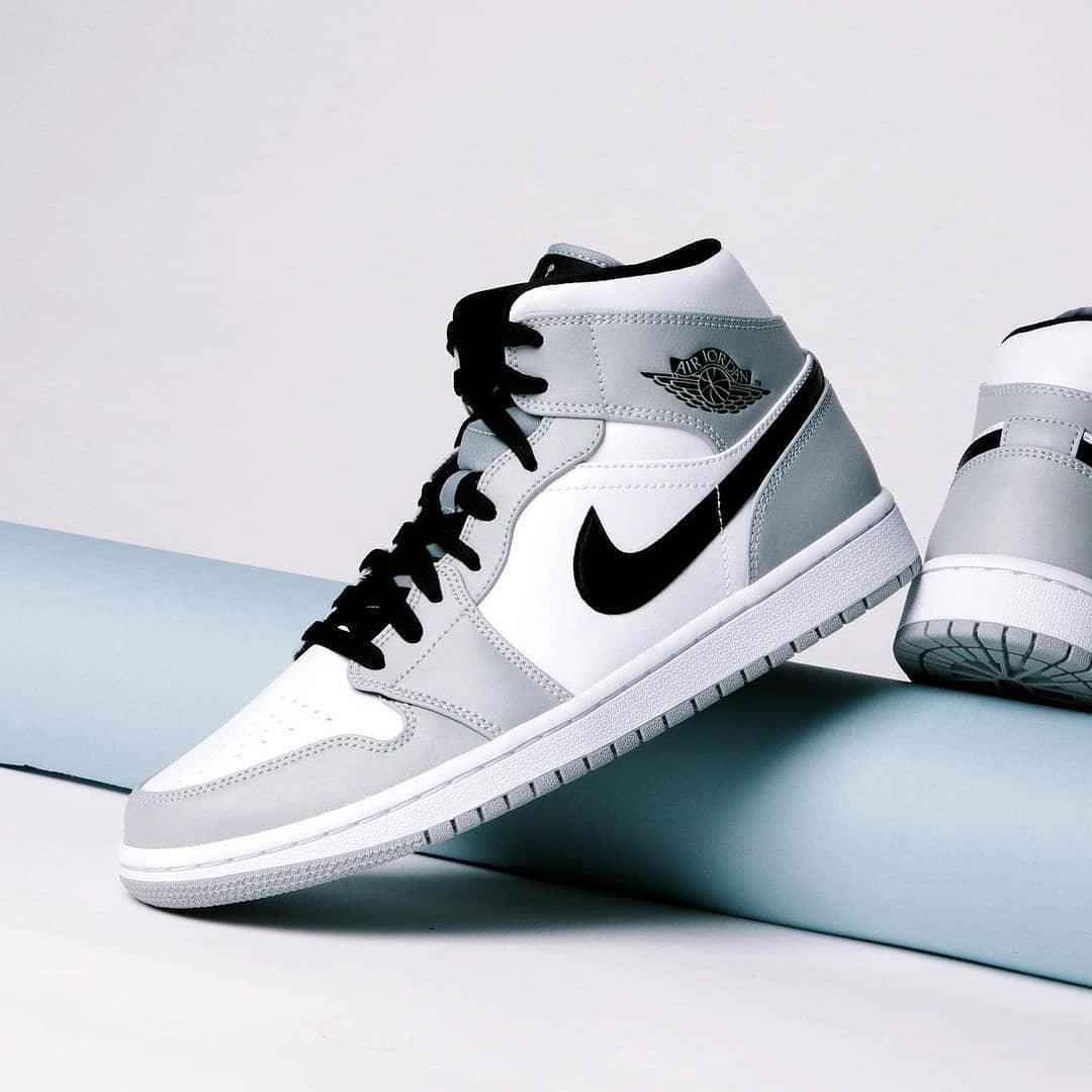 Custom Air Jordan 1 Light Grey Sneakers SneakerNational