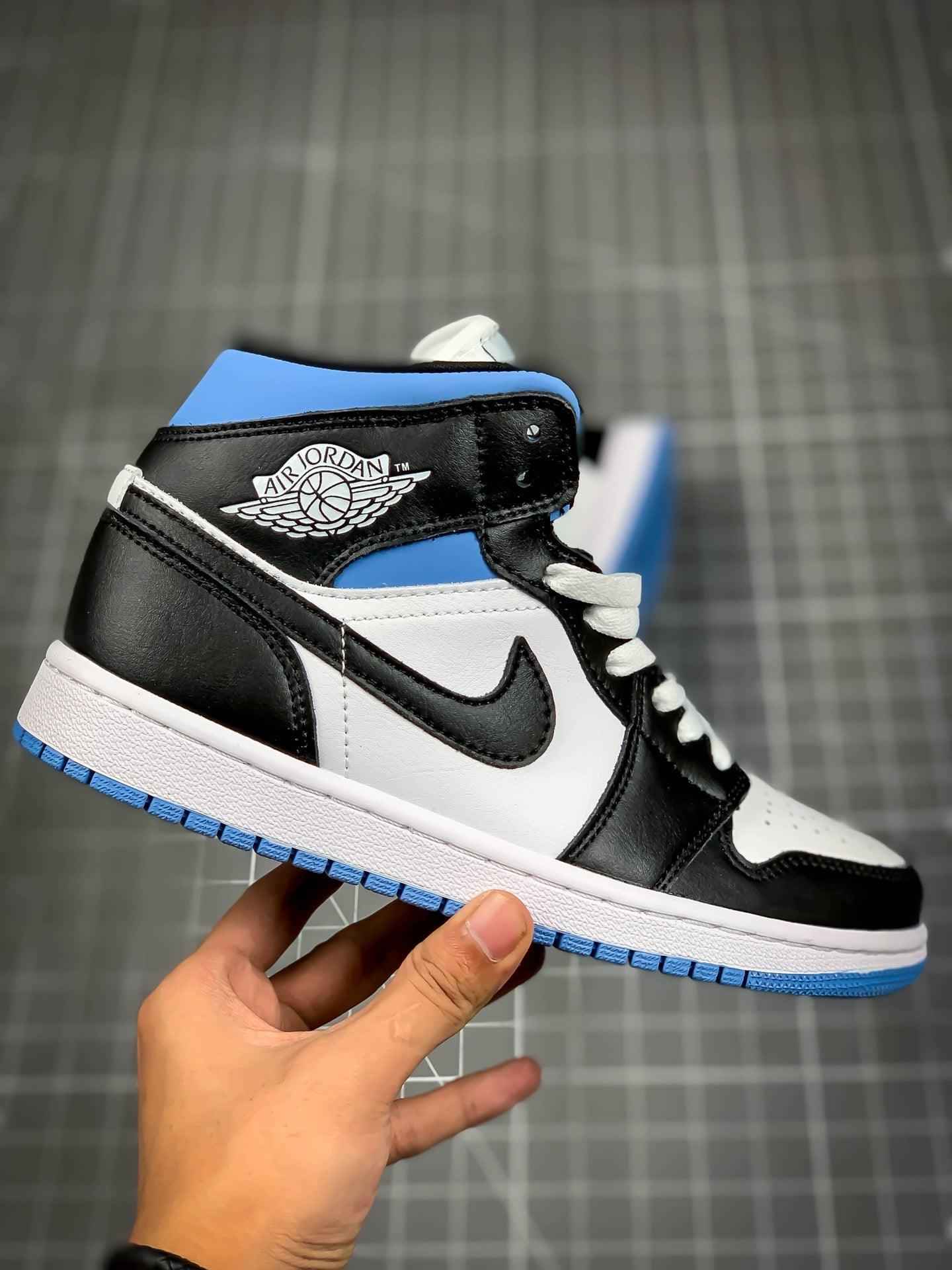 Custom Air Jordan 1 Mid AJ1 554724-117 SneakerNational
