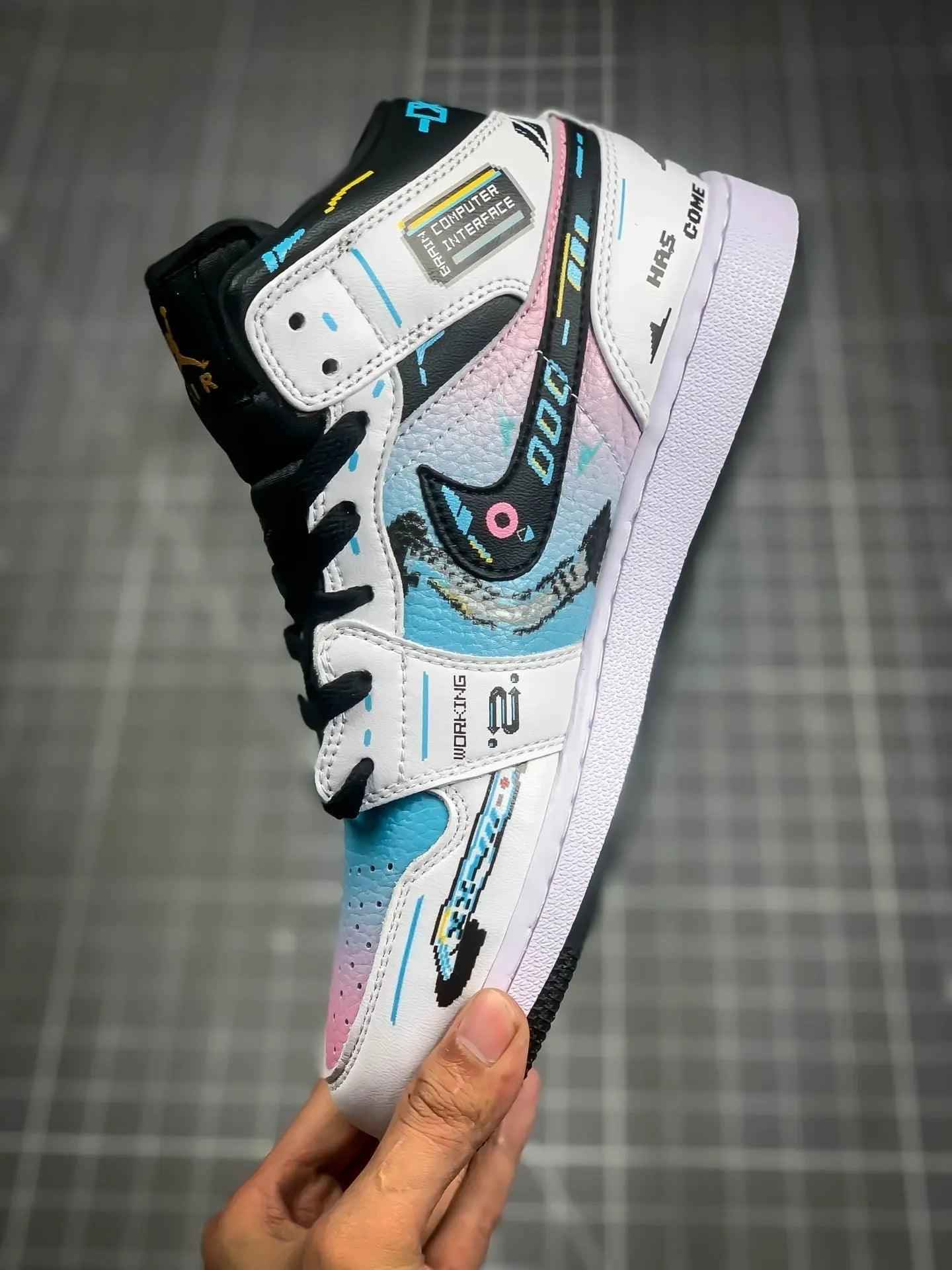 Custom Air Jordan 1 Mid AJ1 SneakerNational
