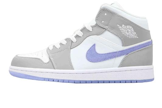 Custom Air Jordan 1 Mid Wolf Grey High Q
