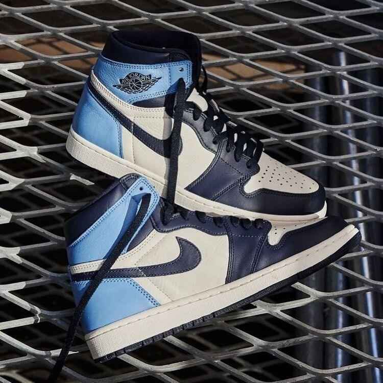 Custom Air Jordan 1 Obsidian Blue Sneakers SneakerNational