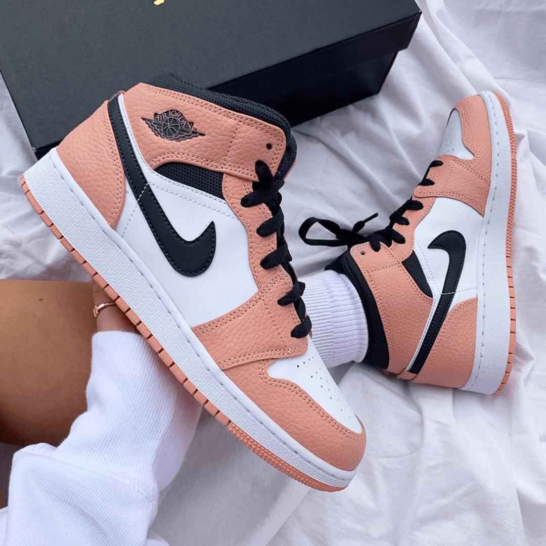 Custom Air Jordan 1 Pink Quartz Sneakers SneakerNational