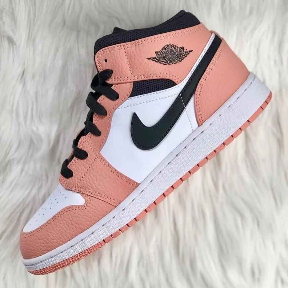 Custom Air Jordan 1 Pink Quartz Sneakers SneakerNational