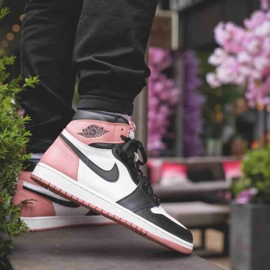 Custom Air Jordan 1 Rust Pink Sneakers SneakerNational